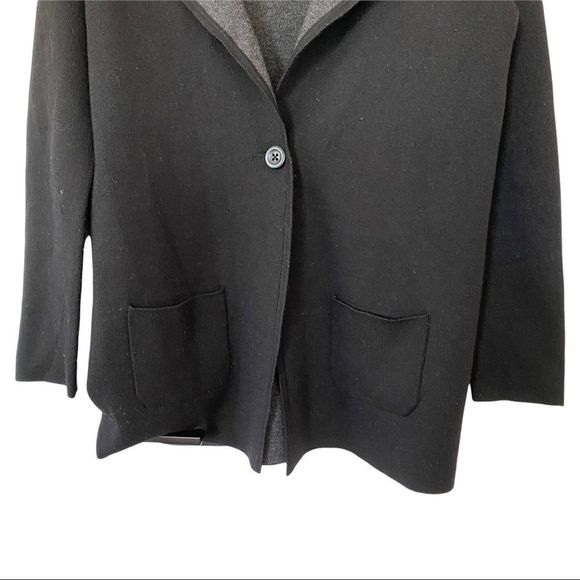 Catherine Malandrino single button black cardigan - Picture 3 of 7